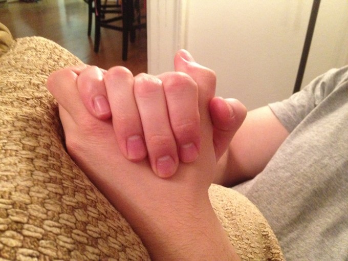 Simple expression of an indescribable relationship…(side note, aren't my husband's hands so beautiful?!)