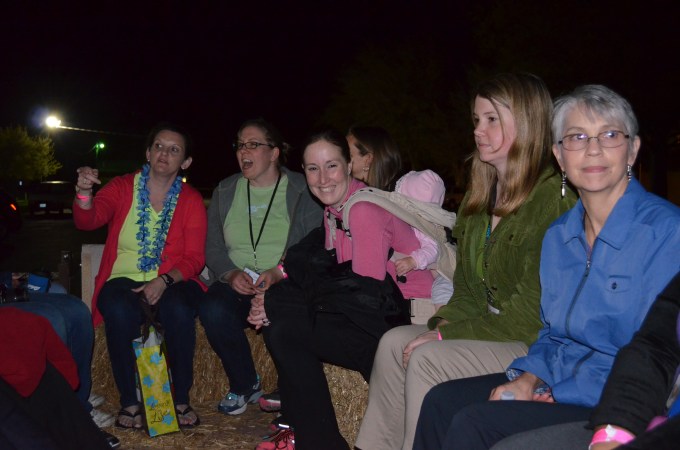 hayride to the bonfire!!! :)